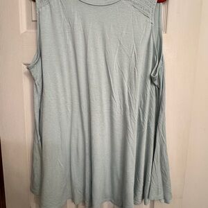 Lane Bryant Sky Blue Sleeveless Tank Top